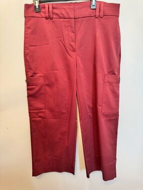 Chico's Rusty Red Cargo Trousers size 2.5 Petite (14p) NWOT